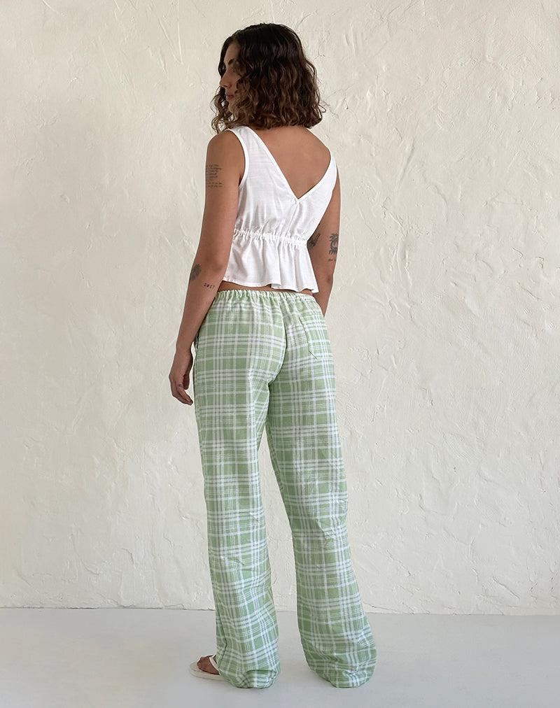 Afbeelding van Lirura Broek in Tafelzeil Neo Mint