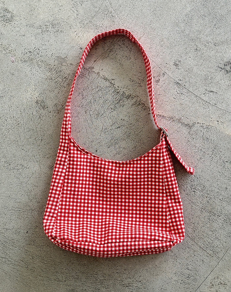 Roscoe Tas in Rood Gingham