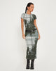 Afbeelding van Rosika Midi Dress in Country Window Green