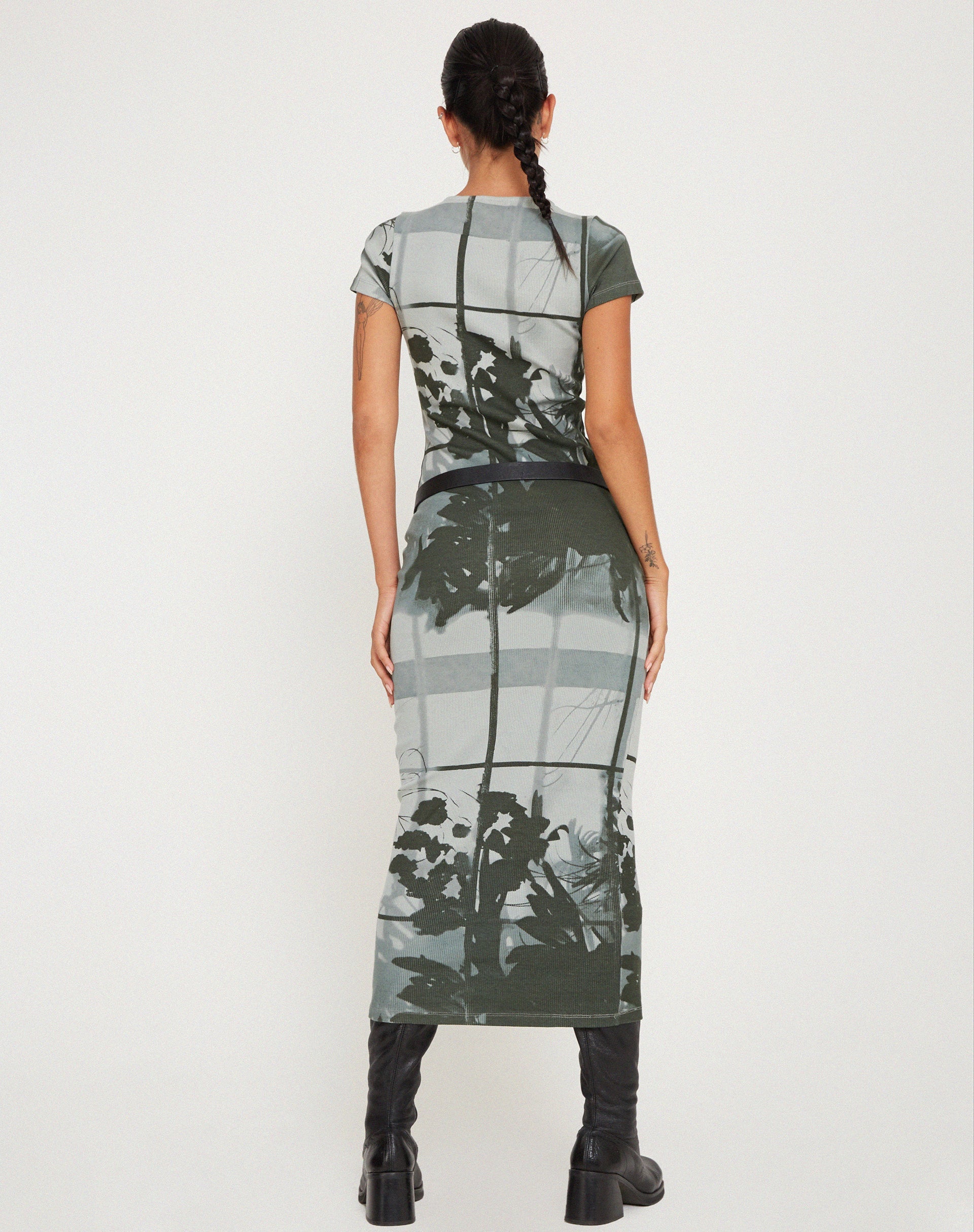 Afbeelding van Rosika Midi Dress in Country Window Green