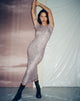 Afbeelding van Roska Bedrukte Midi Dress in Sandstorm Ton-sur-ton print