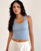 Afbeelding van Roxe Geribd Vest Top in Nantucket Blue