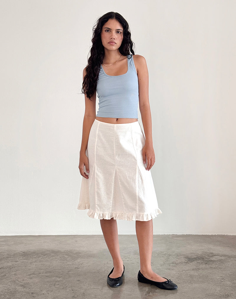 Afbeelding van Roxe Geribd Vest Top in Nantucket Blue