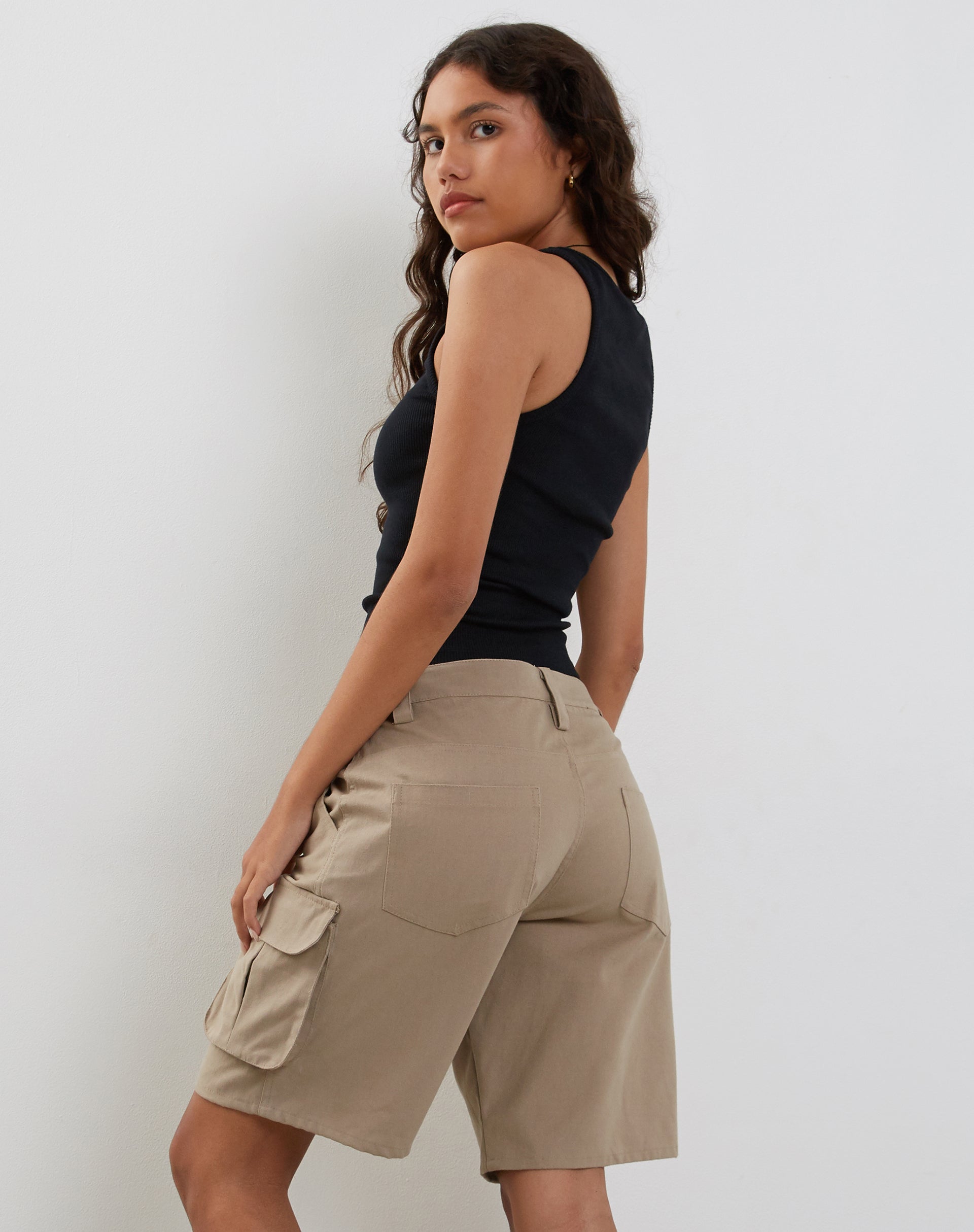 Afbeelding van Saito Longline Cargo Short in Steen