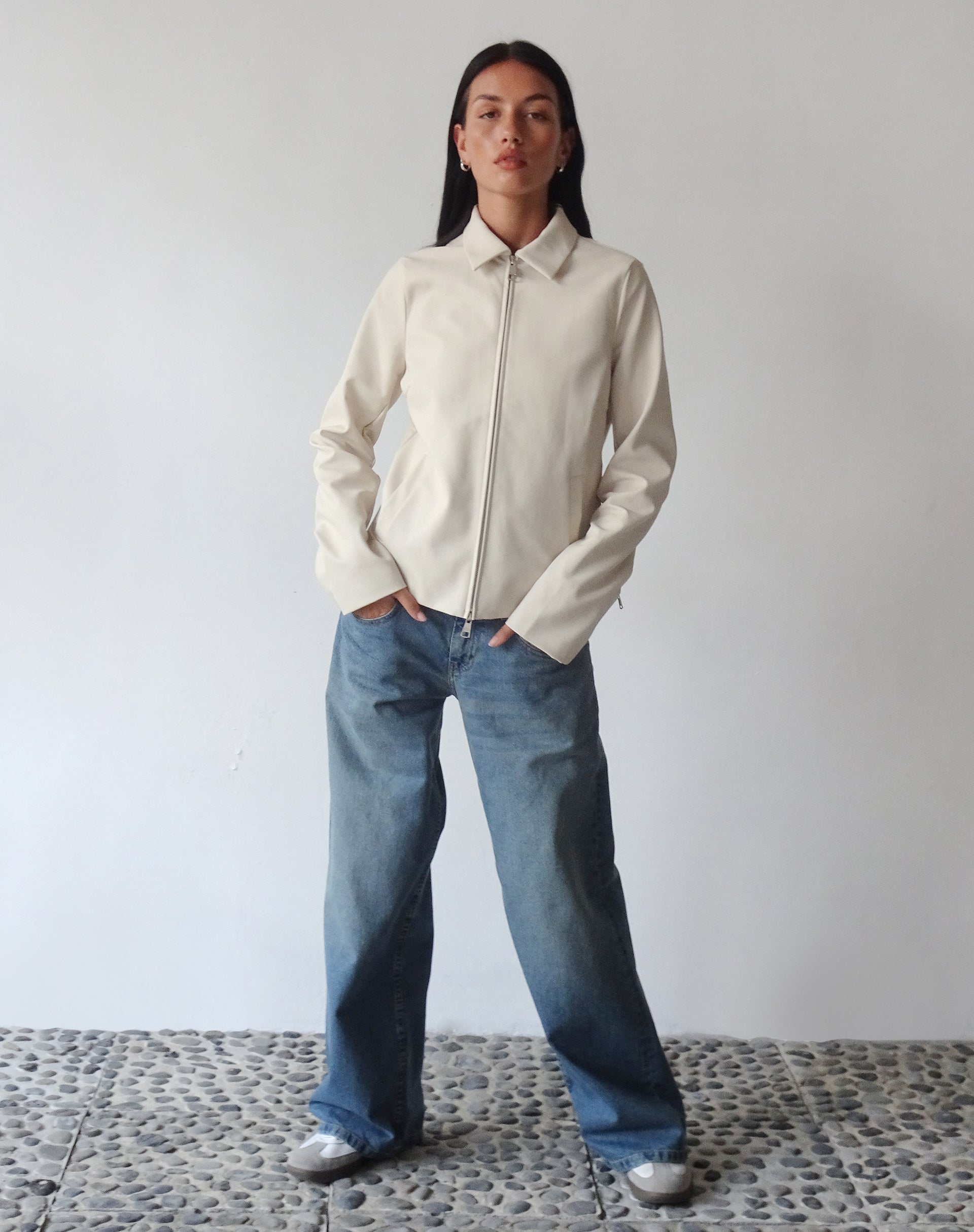 Afbeelding van Enid Jacket in PU Ivoor