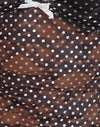 Mini Polka Zwart Wit Bedrukt Kant