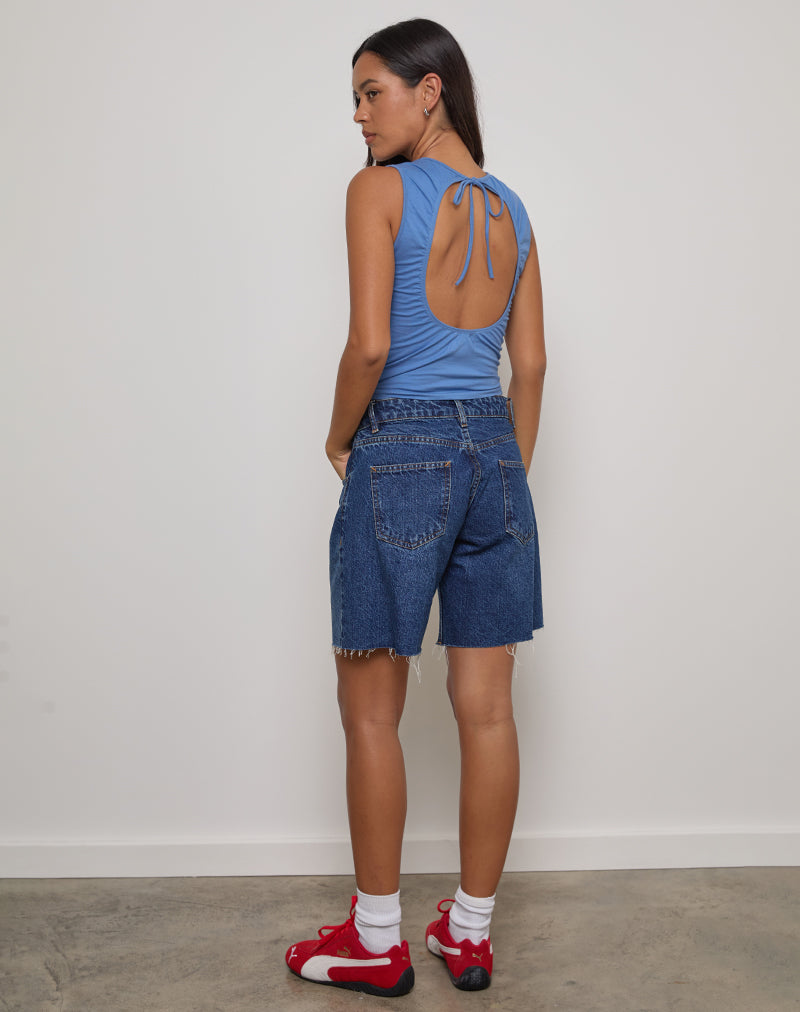 Afbeelding van Runaba Rugloze Tanktop in Ibiza Blauw
