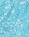  Drapeer Pailletten Blauw