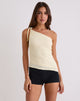 Afbeelding van Rusana Top in Sheer Diagonal Knit Buttercream