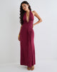Afbeelding van Ryoko Maxi Dress in Cupro Bourgondië