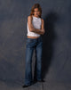 Afbeelding van Rigid Low Rise Flare Jeans In Mid Blue Used