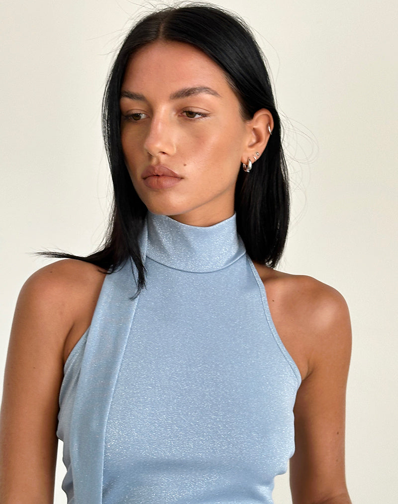 Afbeelding van Saeran Haltertop in Blue Shimmer