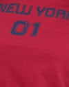 Adrenaline Rood met Blauwe New York Print