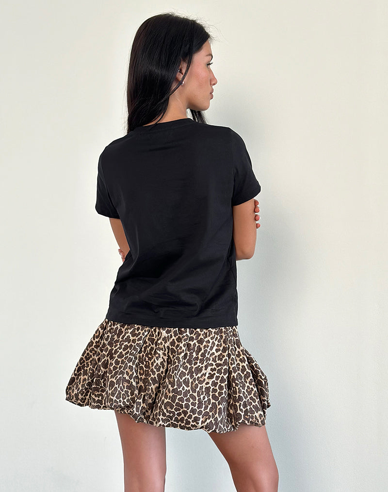Afbeelding van Saki T-shirt in zwart met Lets Dance-opdruk