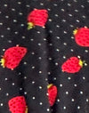 Aardbei Polka Zwart