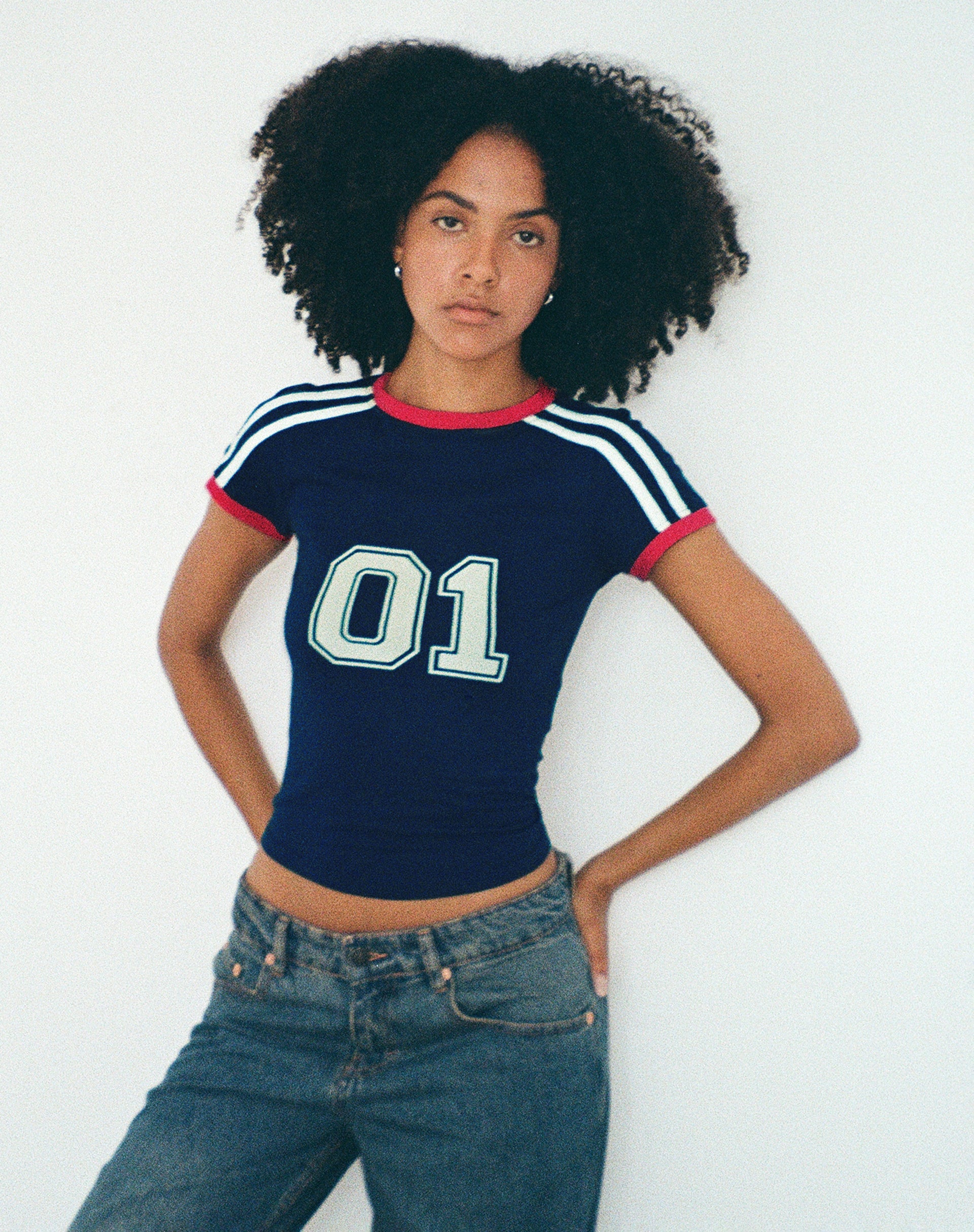 Afbeelding van Salda Sports Fitted Tee in Navy