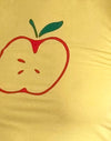 Geel met appelmotief