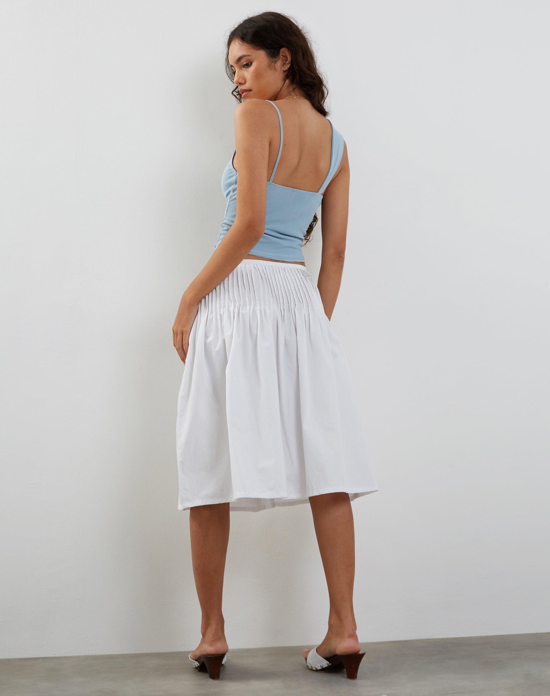 Afbeelding van Sambu Mesh Vest Top in Pastelblauw