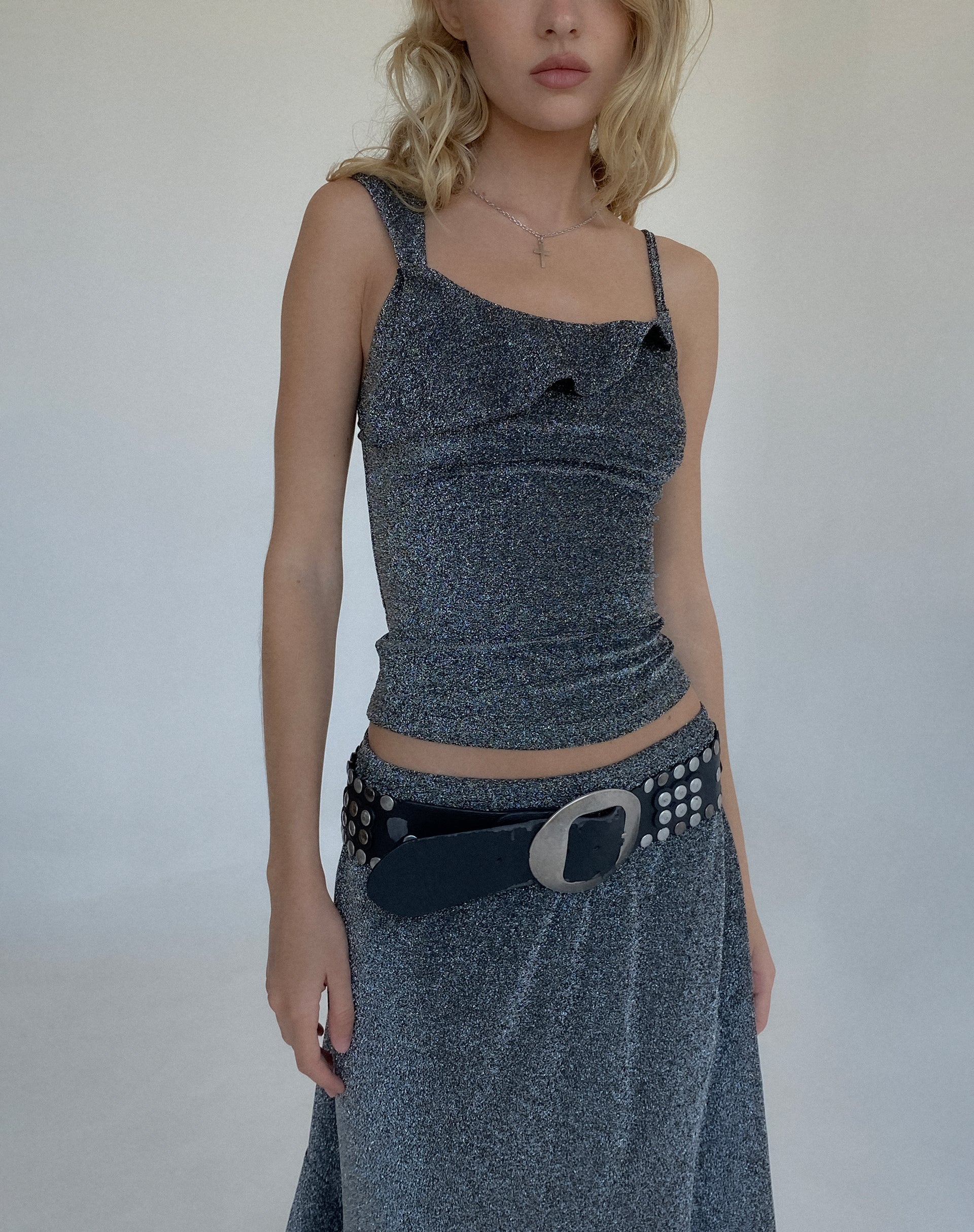 Afbeelding van Sambu Cami Top in Black Shimmer