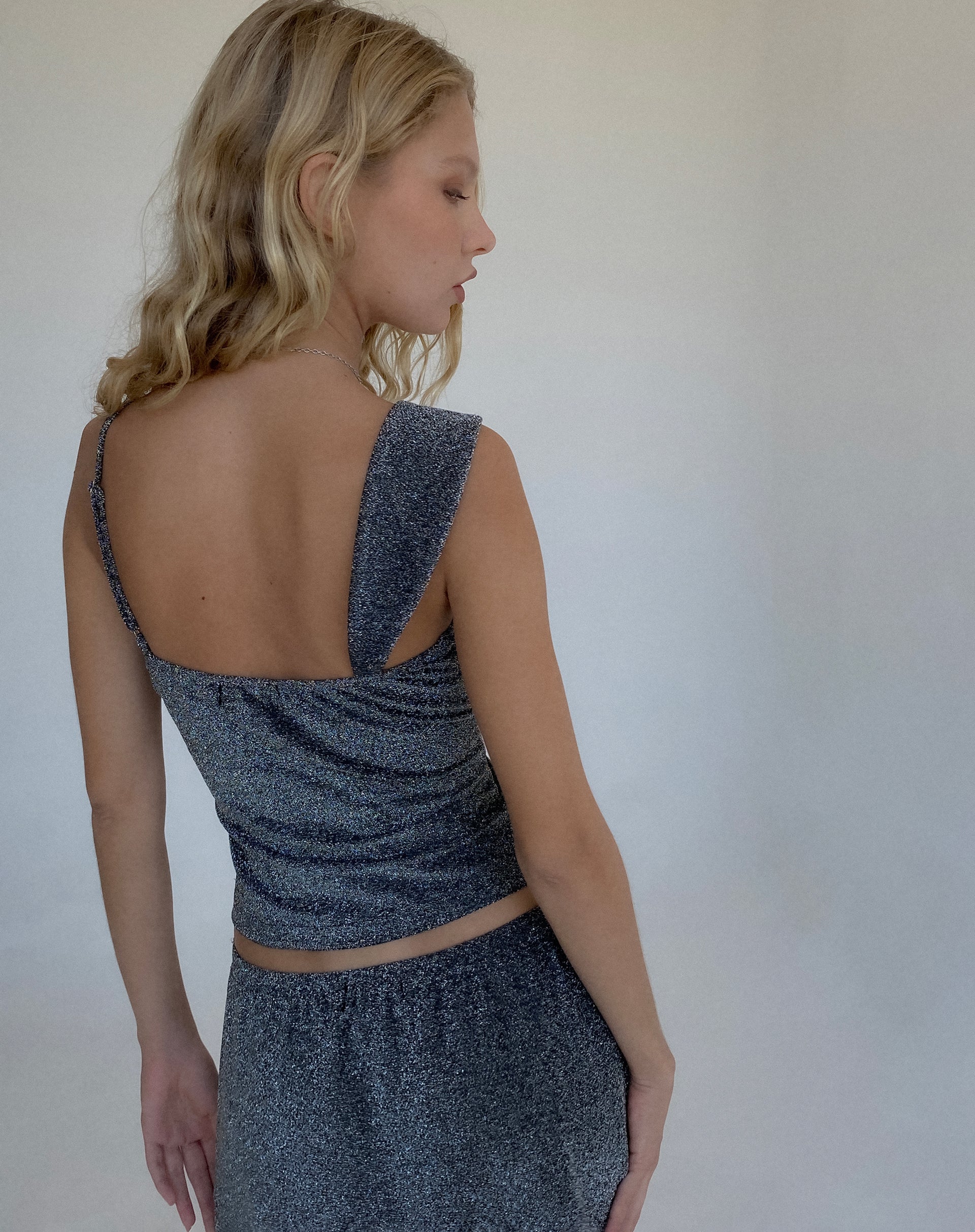 Afbeelding van Sambu Cami Top in Black Shimmer