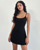 Afbeelding van Samiya Mini Dress in Crinkle Black