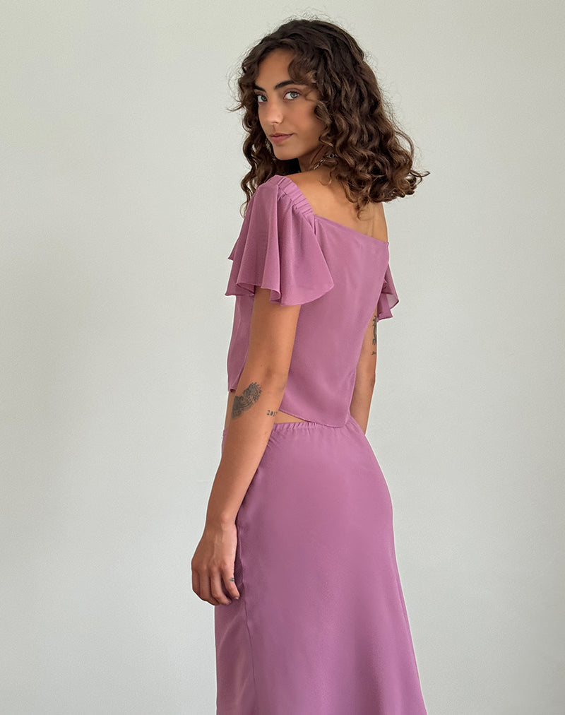 Afbeelding van Samsiar Top in Chiffon Mauve