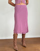 Afbeelding van Suharni Midi rok in chiffon mauve