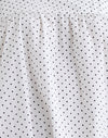 Wit met zwarte micropolka