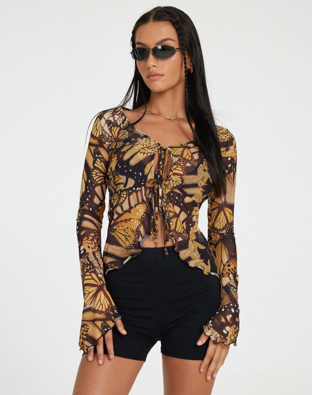 Sansa Cardi in Vlinder Goud