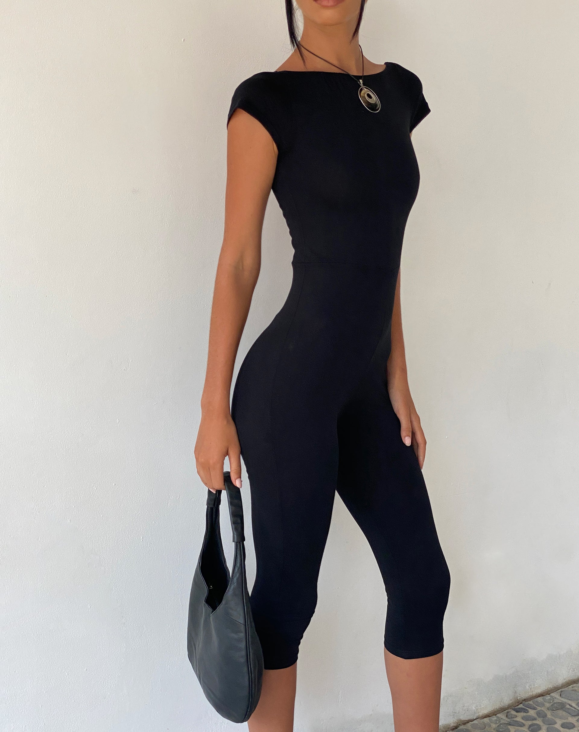 Afbeelding van MOTEL X JACQUIE Saparia Capri Unitard in Zwart