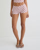 Afbeelding van Ciana hot pants in diagonaal streep roze