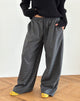 Afbeelding van Sasari oversize broek in geruit Navy