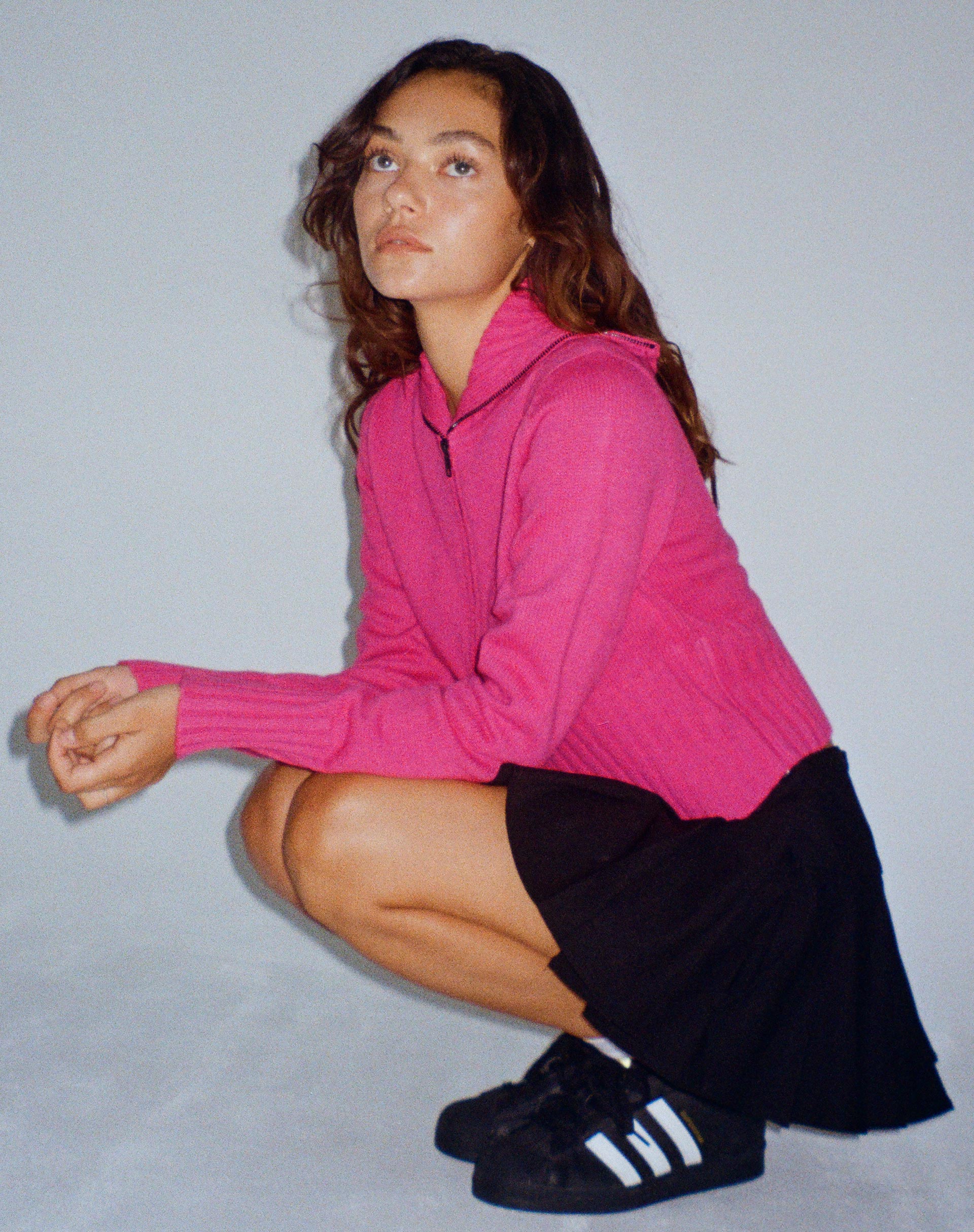 Afbeelding van Sasiku Zip Up Cardi in Roze