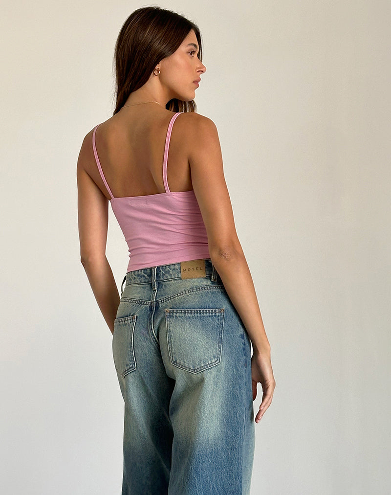Afbeelding van Sasya Cami Top in Flamingo Roze