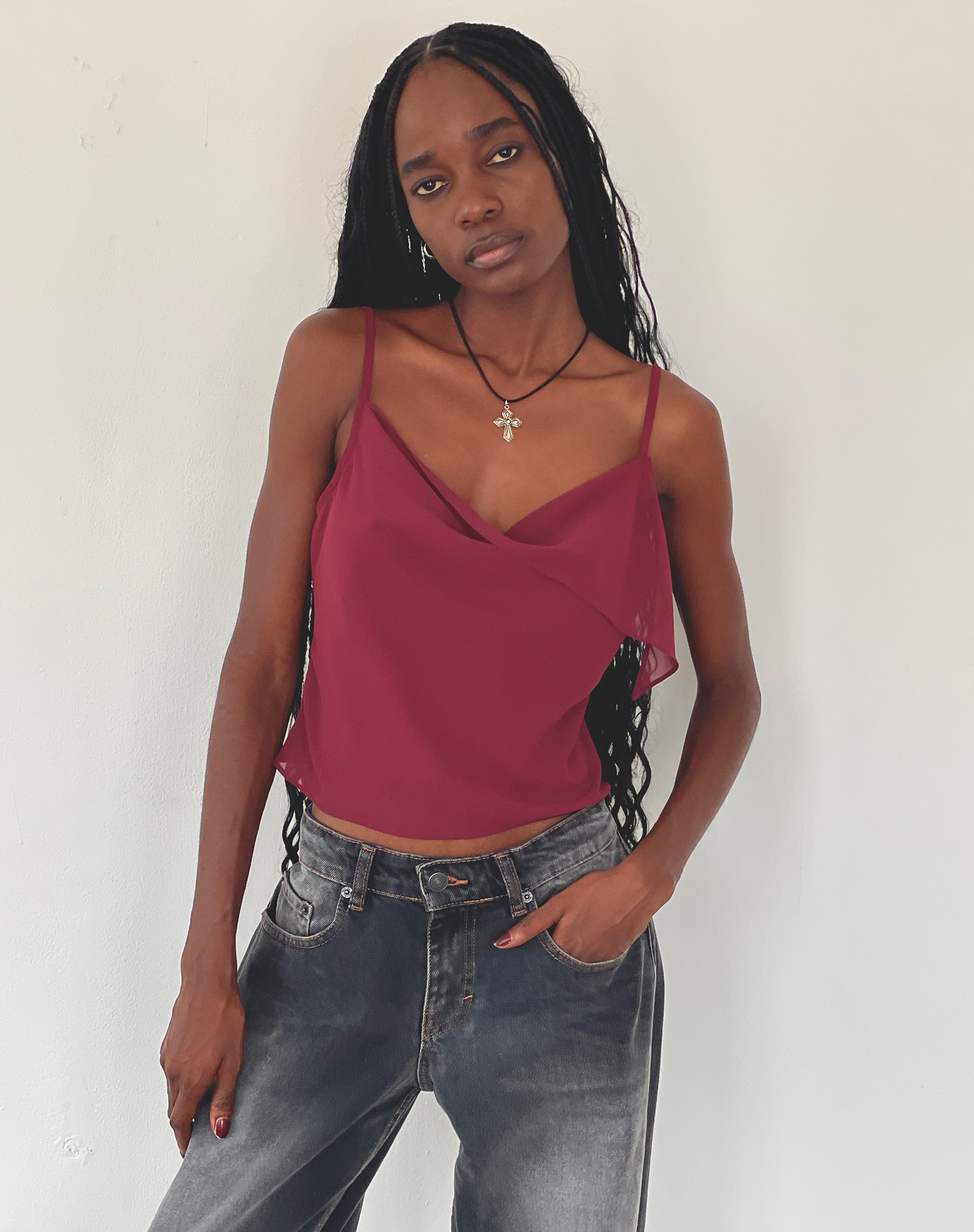 Afbeelding van Satisha Top in Chiffon Plum