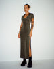 BEELD VAN Savita Maxi Dress in Donker Olijf