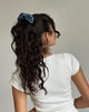 Afbeelding van Scrunchie in marine ruitmotief