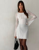 Afbeelding van Senna Mini Dress in Lace White