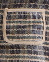 Pailletten Vintage Ruit Bruin