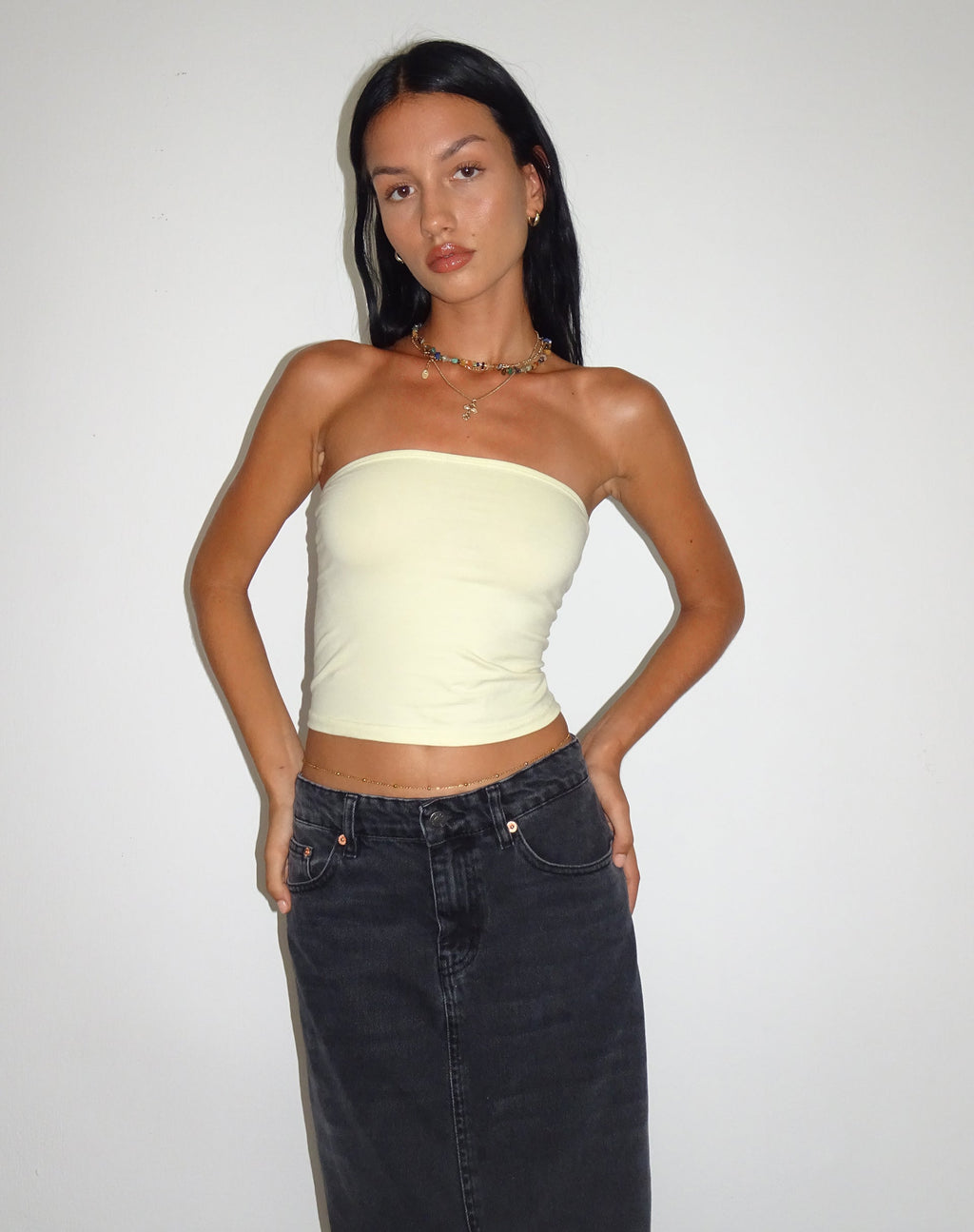 Shae Bandeau Top in Botercrème