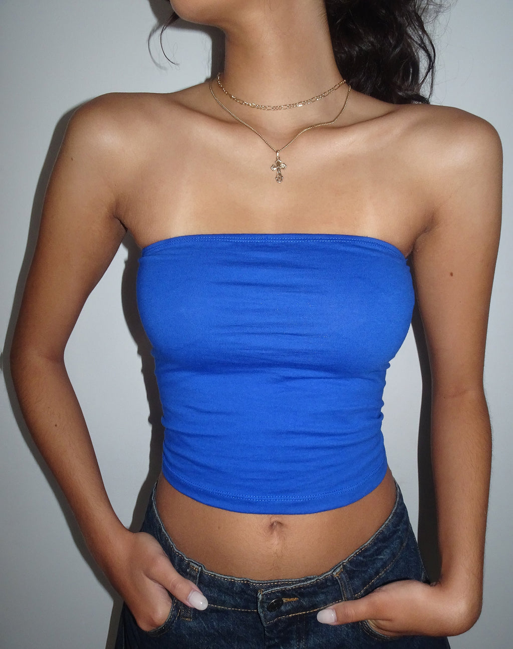Shae Bandeau Top in Kobalt