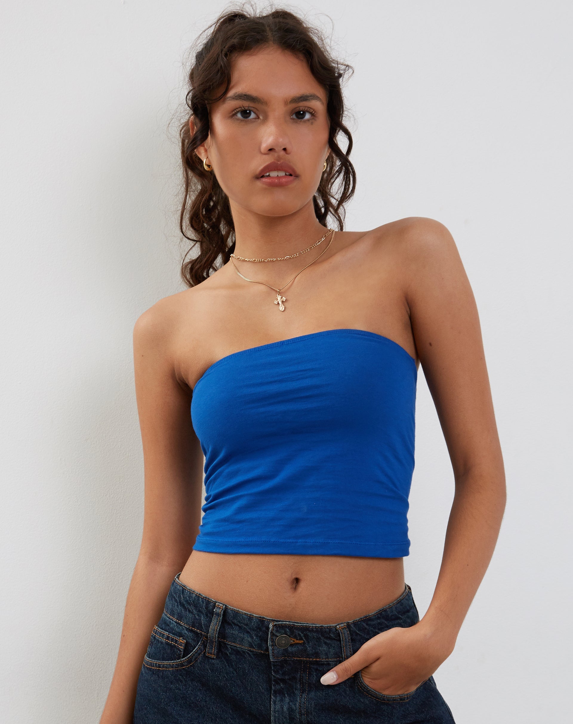 Afbeelding van Shae Bandeau Top in Kobalt