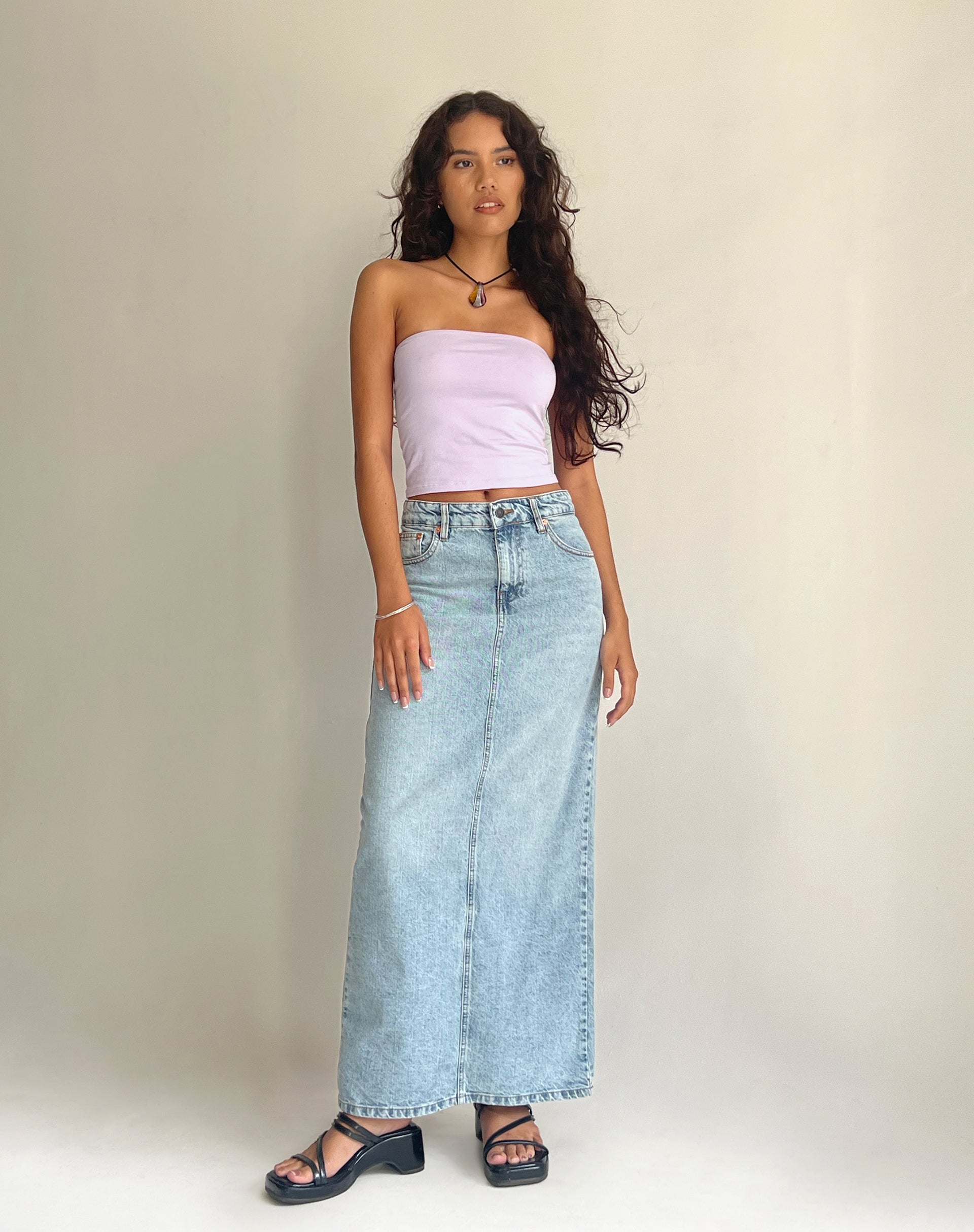 Afbeelding van Shae Bandeau Top in Zacht Lila