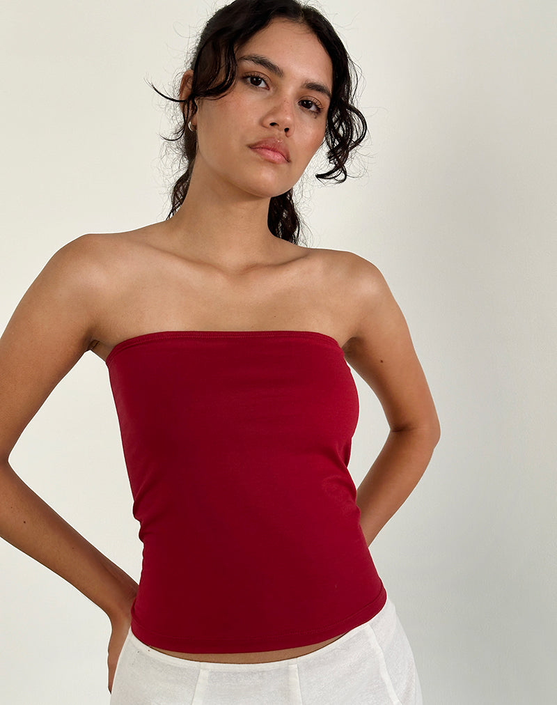 Afbeelding van Shaelo Bandeau Top in Adrenaline Rood