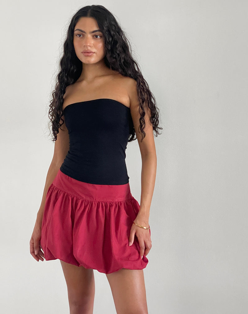 Afbeelding van Kiyowo Puffball Mini Rok in Adrenaline Rood