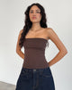 Afbeelding van Shaelo Bandeau Top in Diep Mahonie