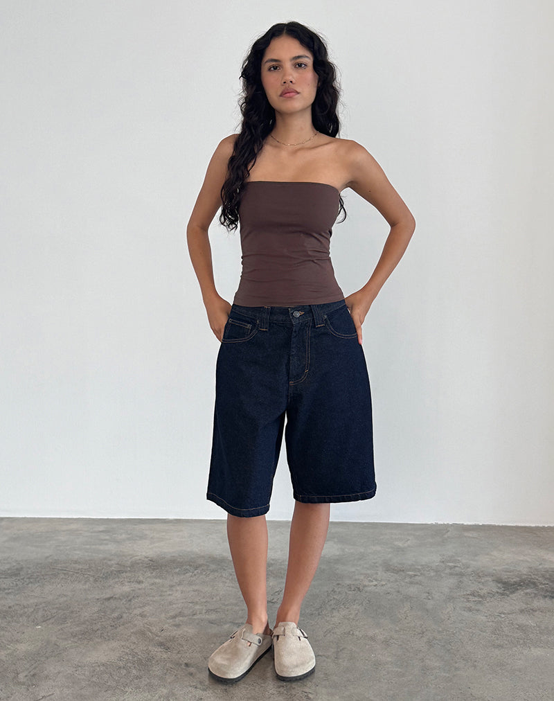 Afbeelding van Shaelo Bandeau Top in Diep Mahonie