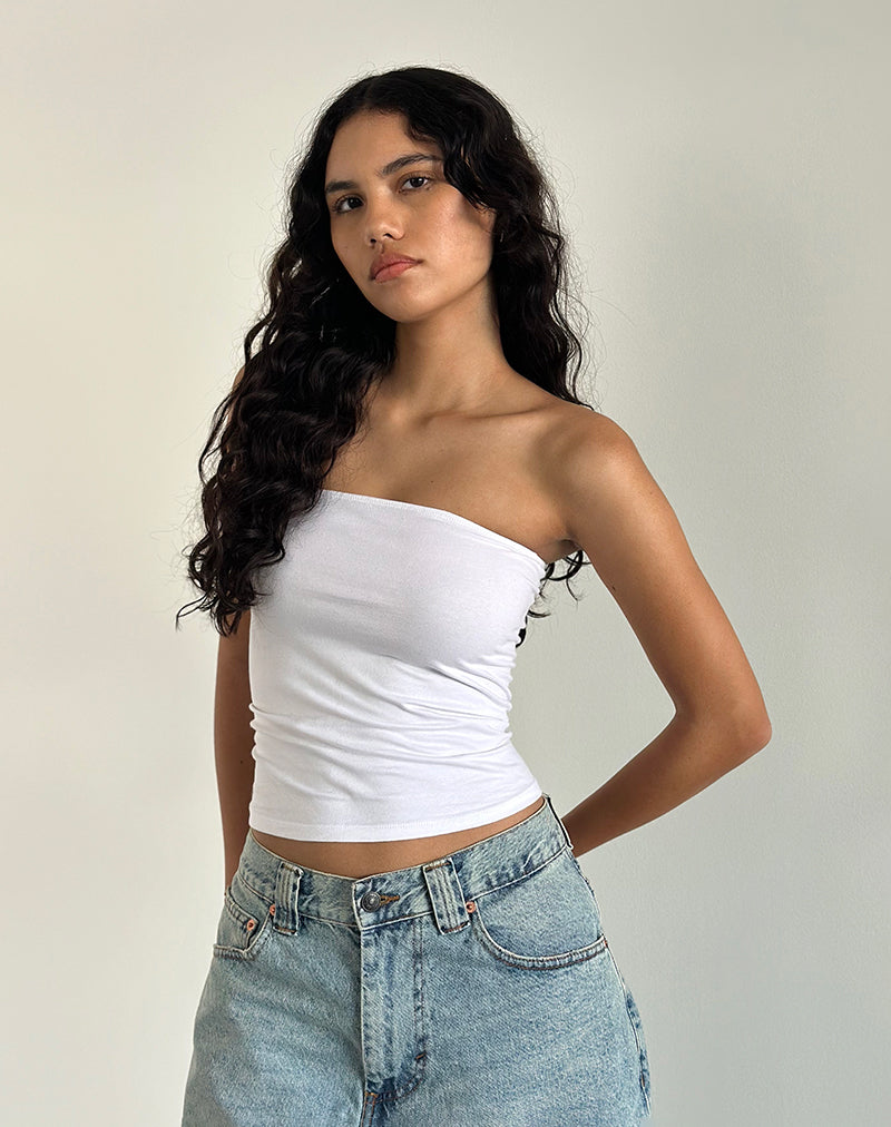 Shaelo Bandeau Top in Wit