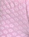 Mini bloemen badstof roze