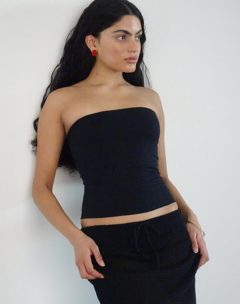 Shaelo Bandeau Top in Zwart
